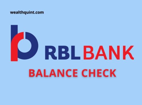 RBL Bank Balance check Number