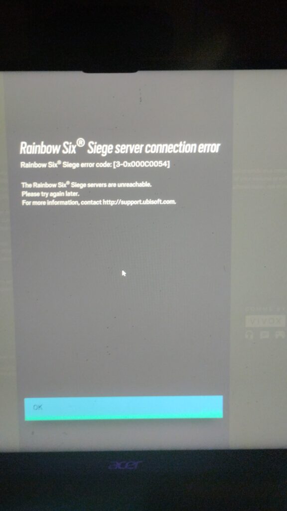 How To Fix Rainbow Six Siege Error Code 3-0x000C0054 2 Rainbow Six Siege Error Code 3 0x000C0054 1