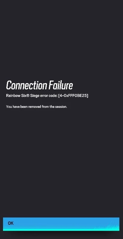 How To Fix Rainbow Six Siege Error Code 4-0xfff0be25 You Have Been Removed From The Session 1 Rainbow Six Siege for error code 4 0xfff0be25 you have been removed from the session