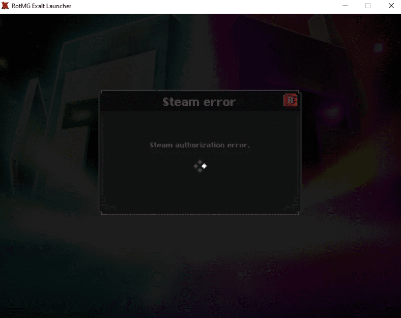 How to Fix "Steam Authorization Error" on Realm Of The Mad God 1 Realm Of The Mad God Steam Authorization Error