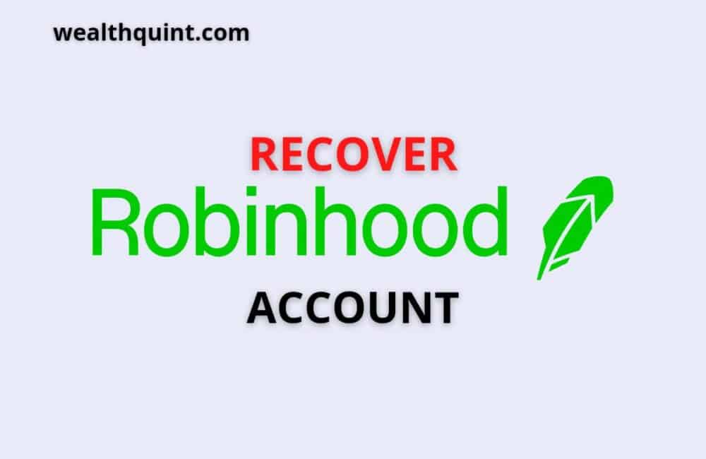 Recover Robinhood Account