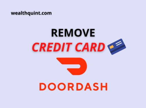 Remove Credit Card Doordash