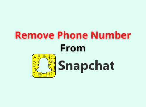 Remove Phone Number from Snapchat