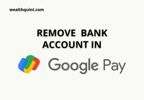 Remove bank account through google pay
