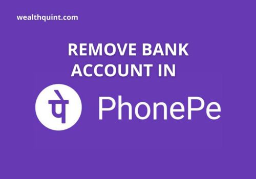 Remove bank account from phonepe