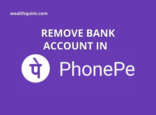 Remove bank account from phonepe