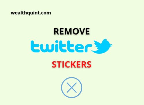 Remove twitter stickers