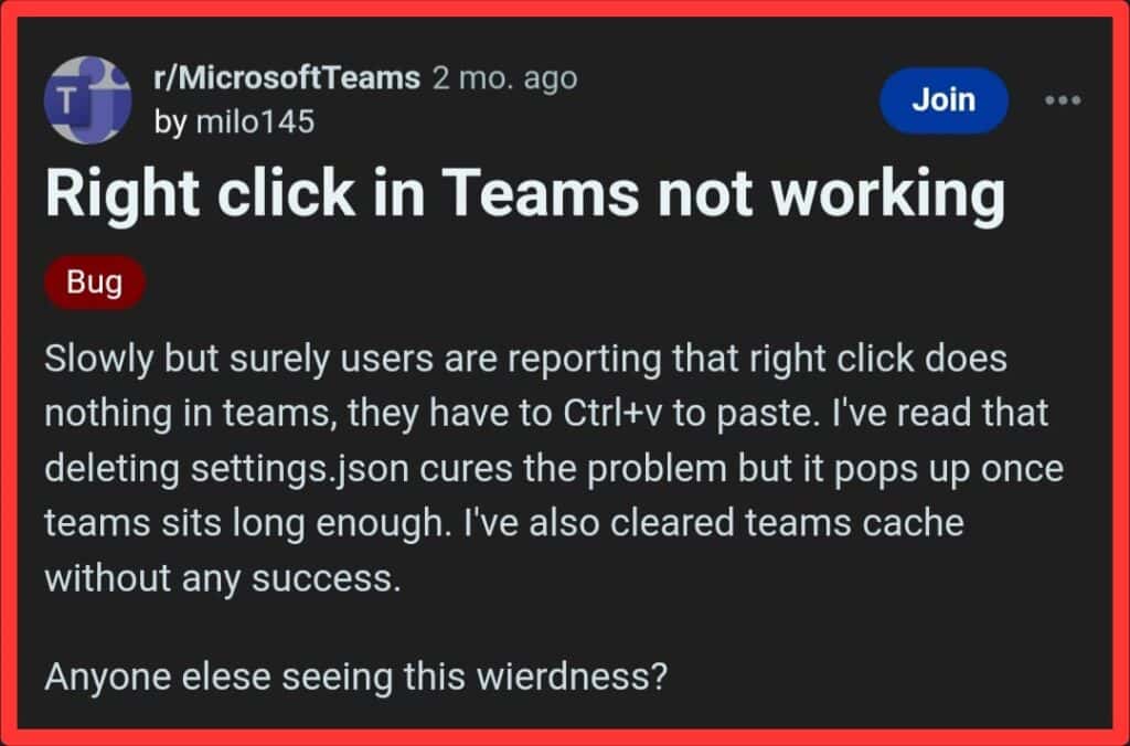 How To Fix Right Click Not Working In Microsoft Teams 2 Right Click Not Working In Microsoft Teams