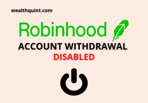 Robinhood Account Withdrawal Disabled