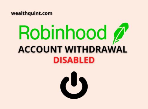 Robinhood Account Withdrawal Disabled