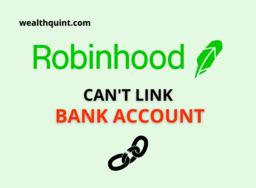 Robinhood can not link bank account