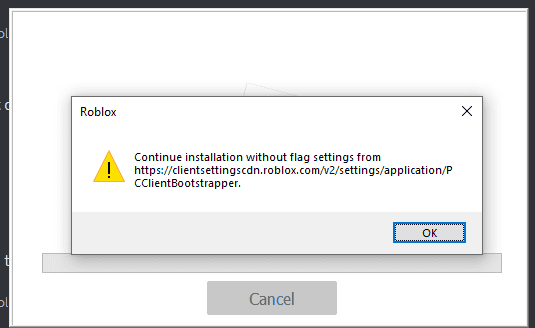 How To Fix Roblox Continue Installation Without Flag Settings From 2 Roblox Continue Installation Without Flag Settings From