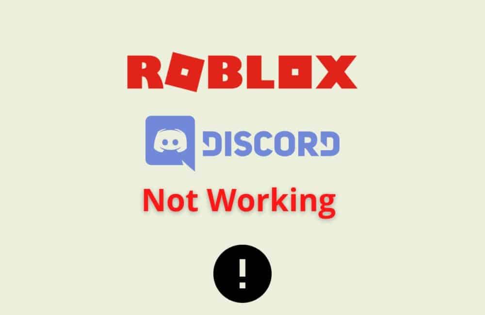 How to Fix "Roblox Discord Not Working"? 1 Roblox Discord Not Working