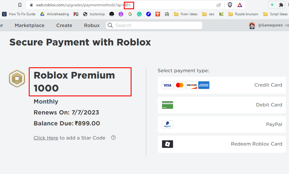 How to Fix Roblox Premium Not Available 3 Roblox Premium is not available 1000
