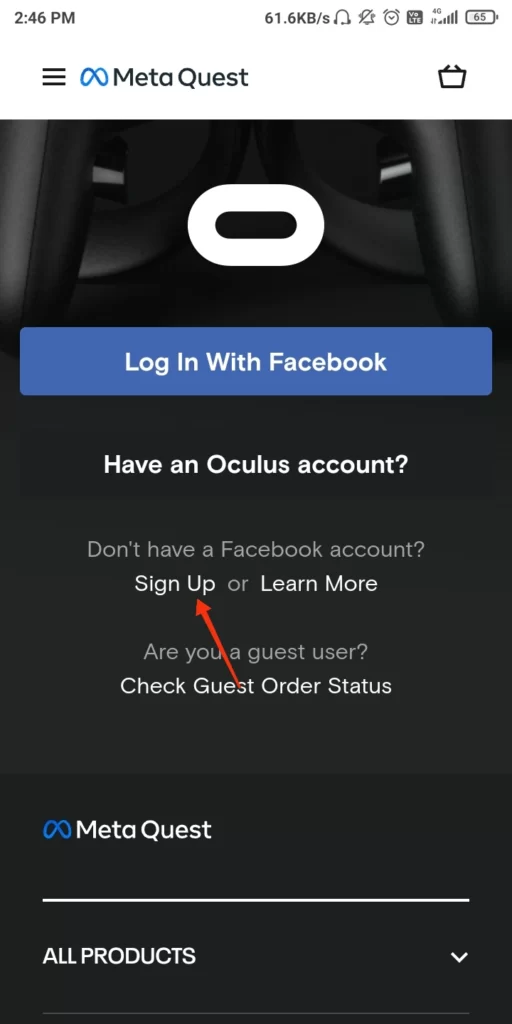 How To Create An Oculus Account Without Facebook? 4 STEP 3.1 Make Facebook Account Oculus