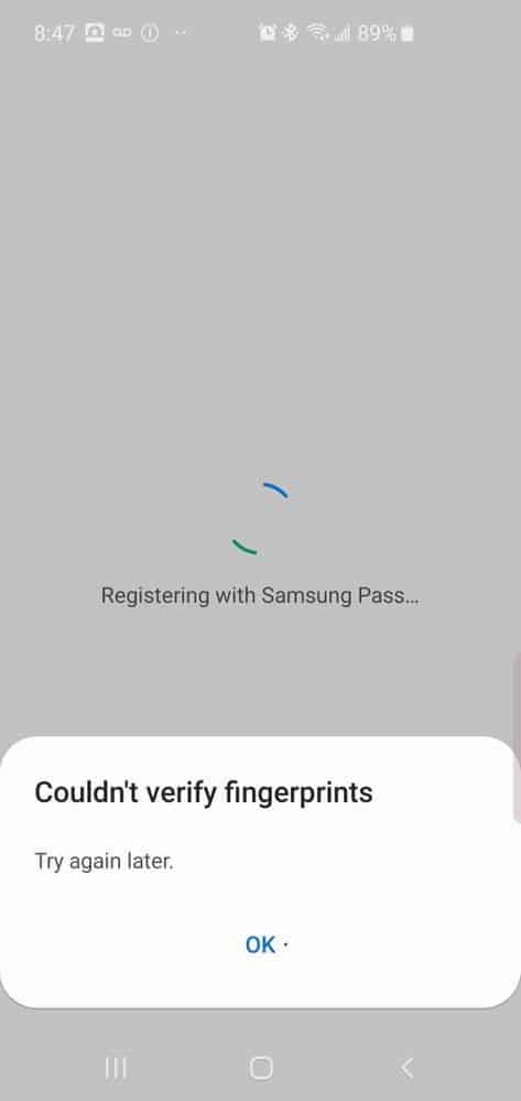 How to Fix Samsung Pass Fingerprint Not Working Saying Couldn't Verify Fingerprints 1 Samsung Pass Fingerprint Not Working