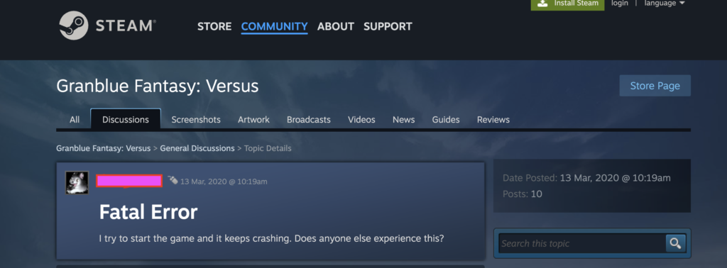 How To Fix Granblue Fantasy Versus Rising Fatal Error 4 Screenshot 2023 12 15 at 12.35.24 PM