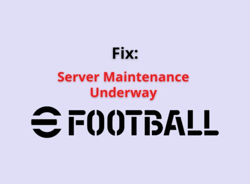 Server Maintenance Underway eFootball