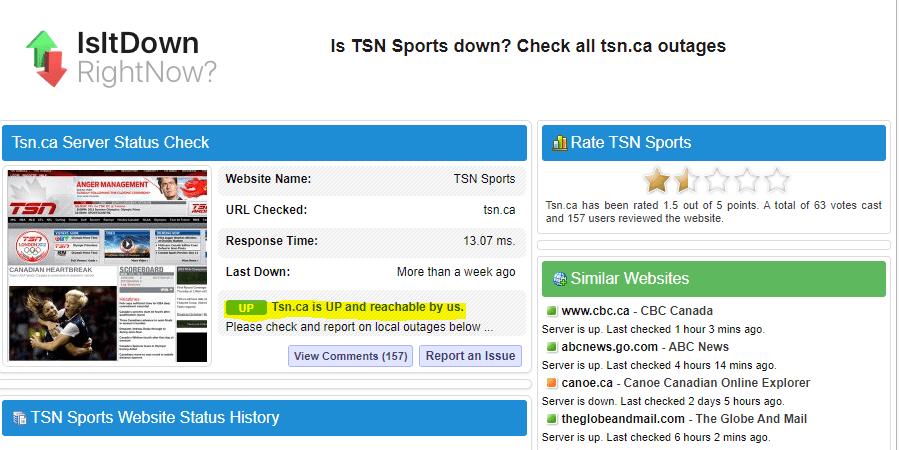 How to Fix the "Service Temporarily Unavailable, Please Try Again Later 44" On TSN? 2 Service temperorily unavailable server status