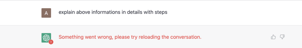 How to Fix "Something went wrong, please try reloading the conversation" on ChatGPT 1 Something went wrong, please try reloading the conversation chatgpt