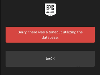 How to Fix "Sorry There Was a Timeout Utilizing The Database" in Epic Games 1 Sorry There Was a Timeout Utilizing The Database Epic Game 1