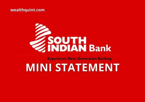South Indian Bank Mini Statement
