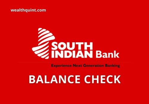 South indian Bank Balance check