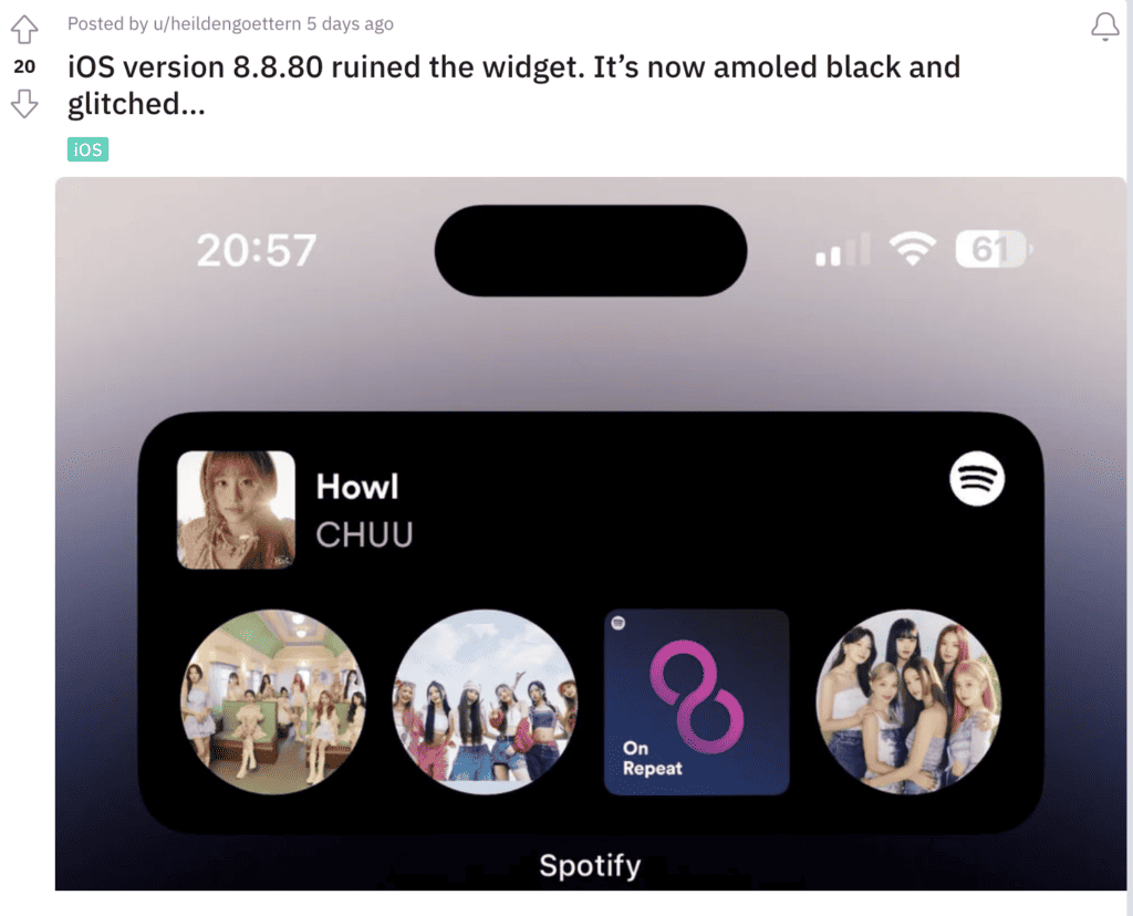 How to Fix Spotify App Widget Turning Black or Not Colorful 2 Spotify App Widget Turning Black