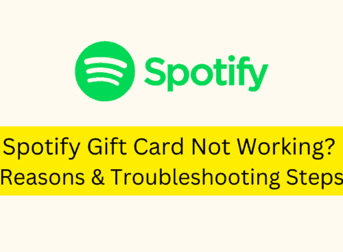 Spotify Gift Card Not Working Reasons Troubleshooting Steps