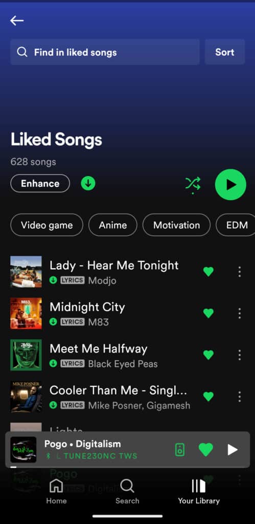 How To Fix Spotify Liked Songs Filter Not Working 1 Spotify Liked Songs Filter Not Working