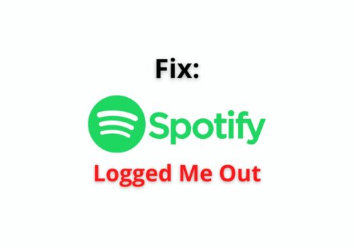 Spotify Logged me out