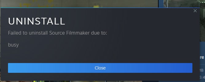 How To Fix Steam Failed To Uninstall Due To Busy 2 Steam Failed To Uninstall Due To Busy