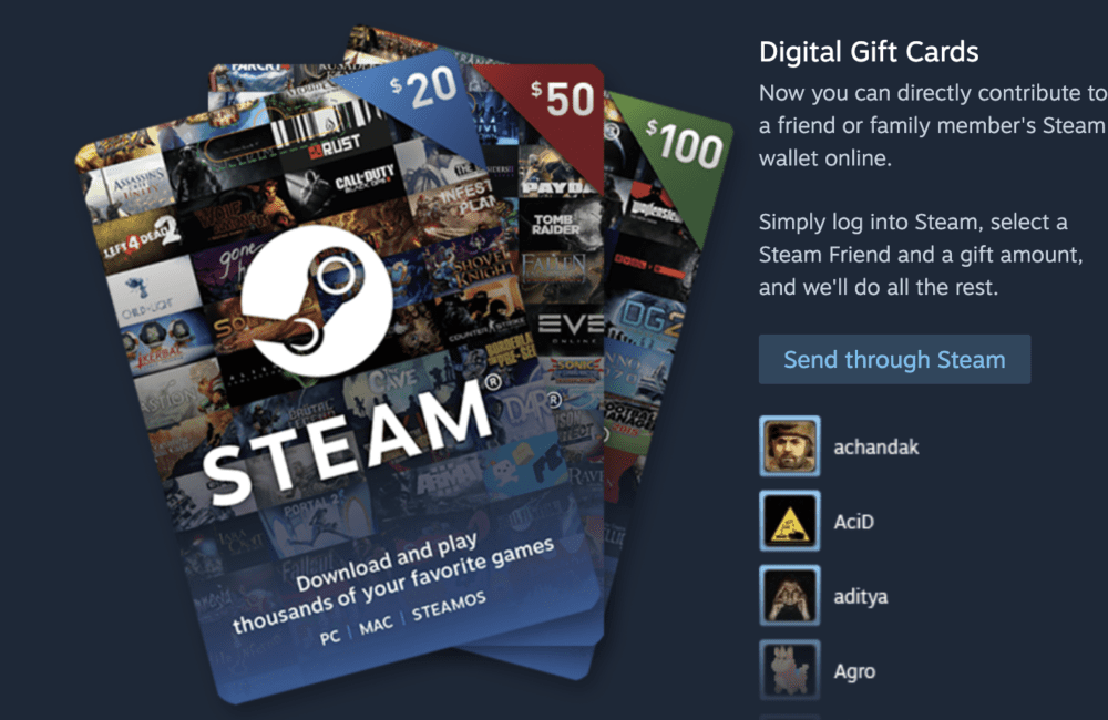 Fix: Steam Gift Card Not Working 1 Steam Gift Card