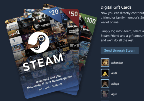 Steam Gift Card
