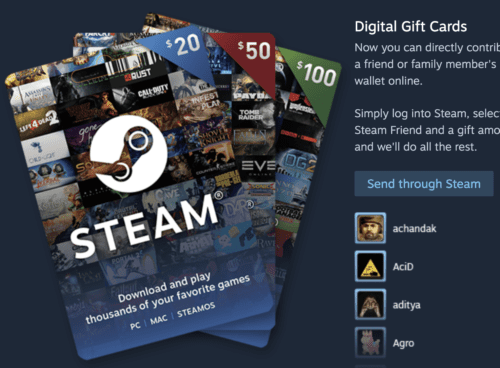 Steam Gift Card
