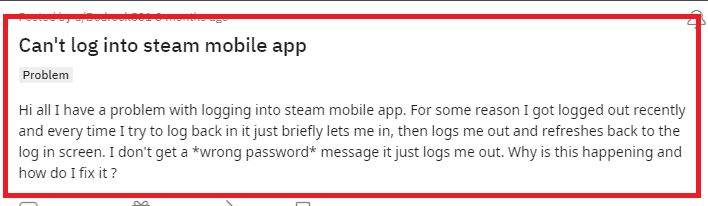 How To Fix Steam Mobile App Not Logging In 1 Steam Login not working issue