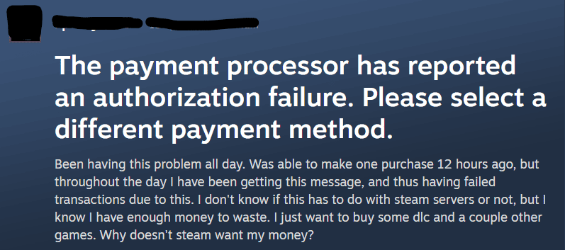 How To Fix Steam The Payment Processor Is Currently Unavailable 2 Steam The Payment Processor Is Currently Unavailable 1