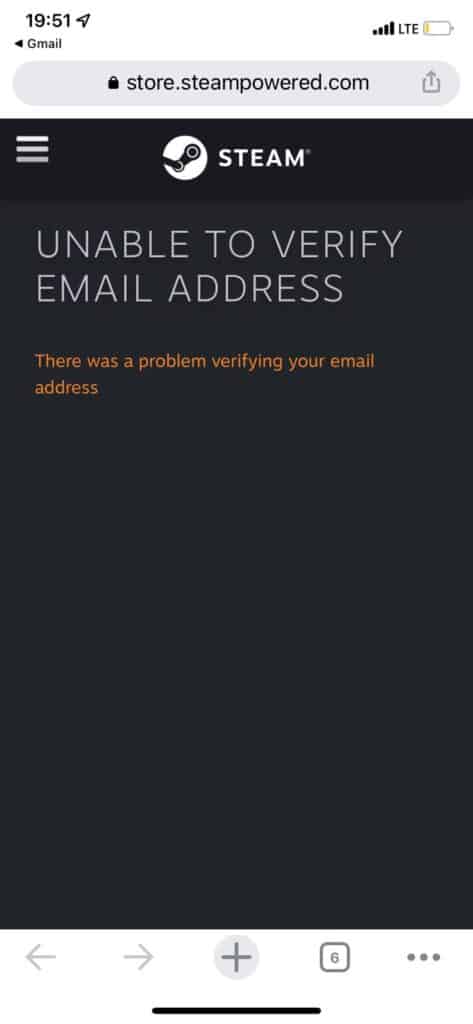 How to Fix "There Was a Problem Verifying Your Email Address" on Steam 1 Steam support error