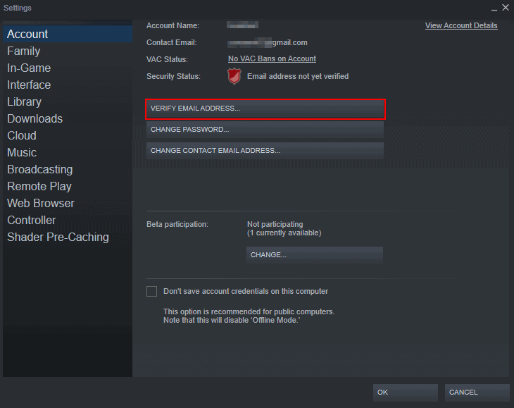 How to Fix "There Was a Problem Verifying Your Email Address" on Steam 2 Steam verification error Verify email address 1