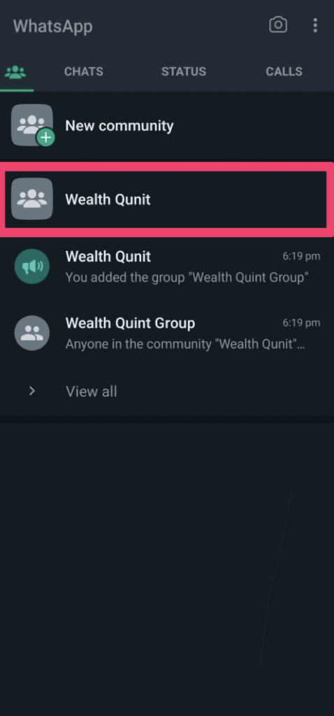 How to Delete Community on WhatsApp 1 Step 1 Delete community whatsapp