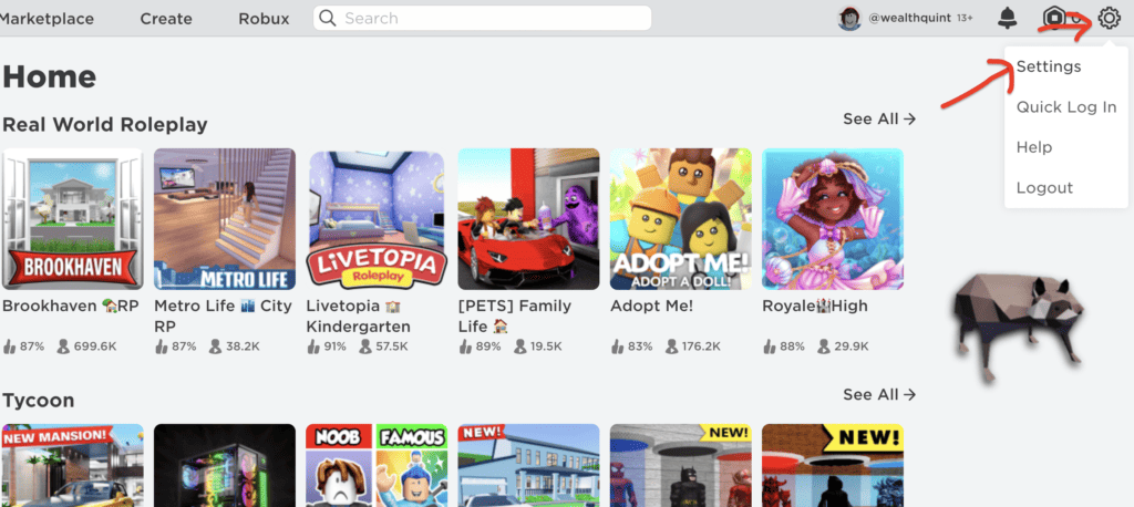 How to Fix "Your Account Isn't Eligible for this Feature" on Roblox VR Meta Quest 2 3 Step 3 Access Account Settings