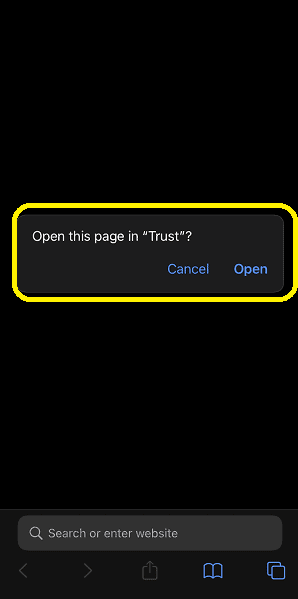 How to Enable DApp Browser on Trust Wallet? 8 Step 3 TWIOS
