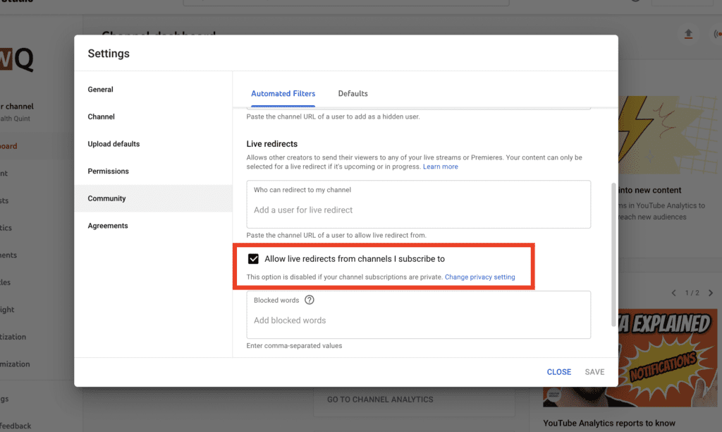 How to Use Live Redirect on YouTube? 4 Step 3 YouTube Live Redirect