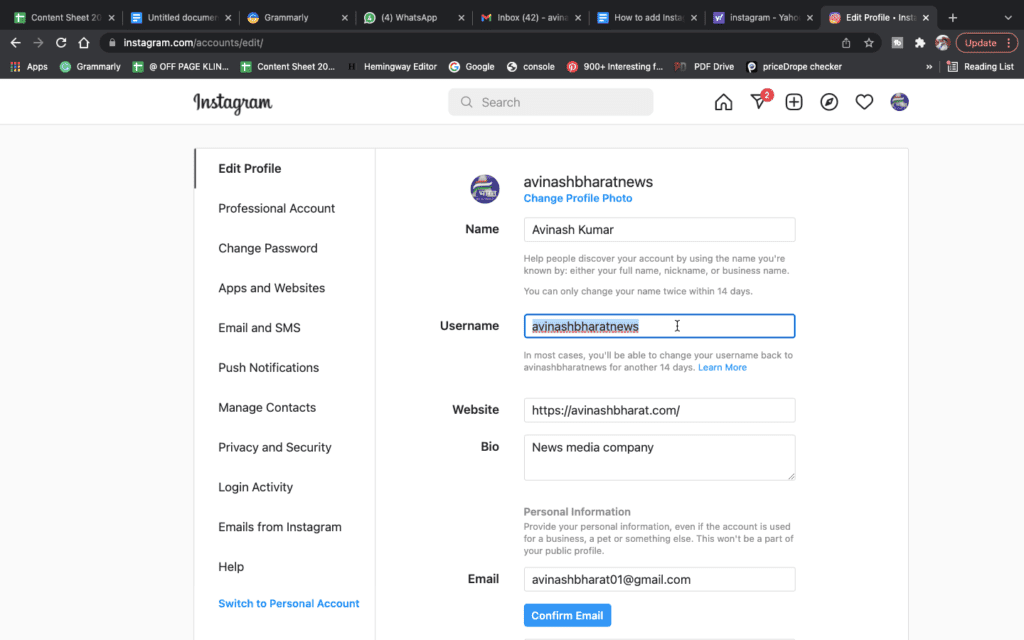 How To Add Instagram to Twitter Bio? 4 Step 3 add Instagram to Twitter bio