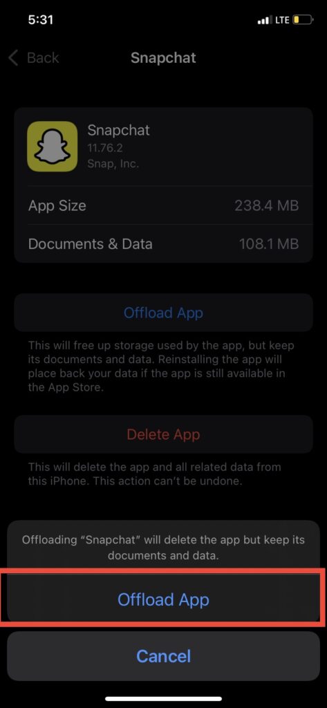 Step 5 Clear App Cache Without Deleting App iPhone