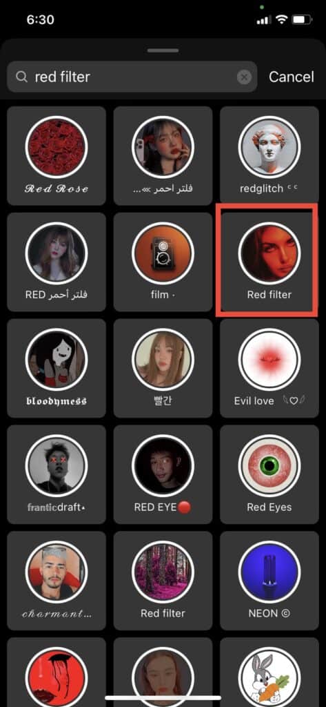 How to Use Red Filter on Instagram? 6 Step 5 Red Filter on Instagram