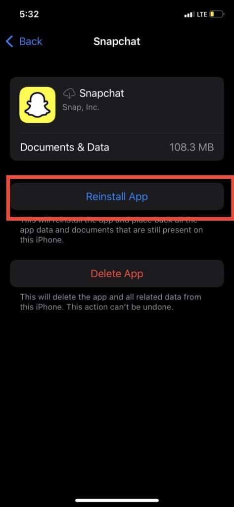 Etapa 6 Limpe o cache do aplicativo sem excluir o app iphone