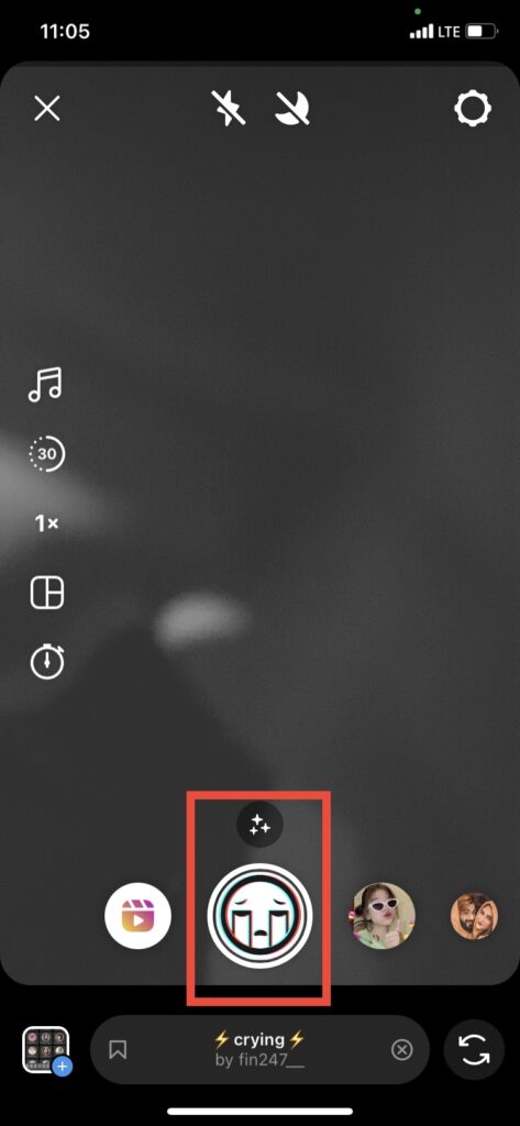 How to Use Crying Filter on Instagram? 7 Step 6 Crying Filter on Instagram