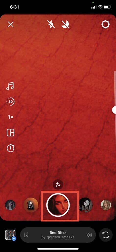 How to Use Red Filter on Instagram? 7 Step 6 Red Filter on Instagram