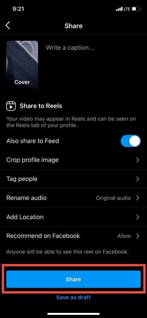 How to Use Blue Filter on Instagram? 8 Step 8 Blue Filter on Instagram